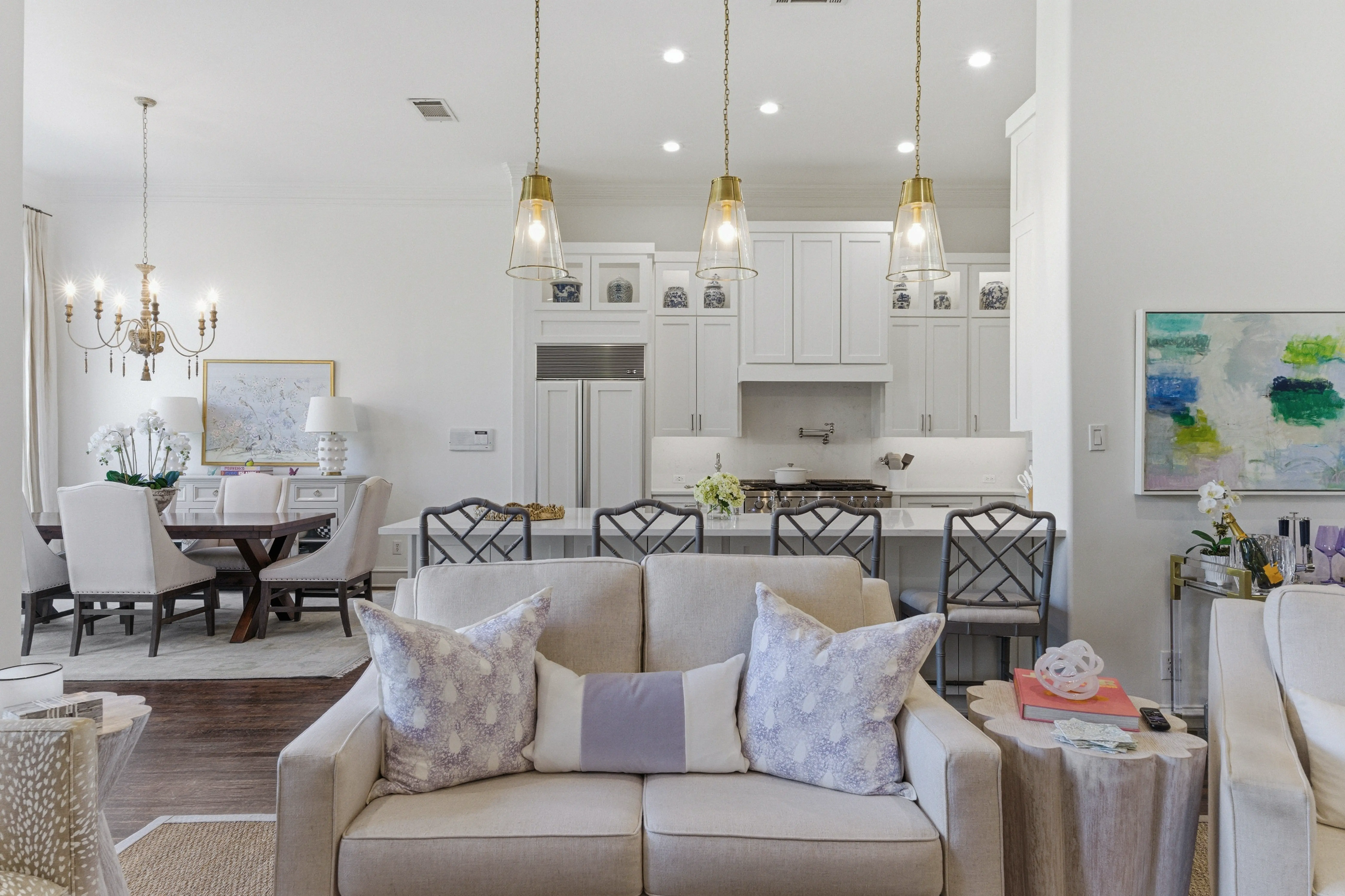 Kitchen and living